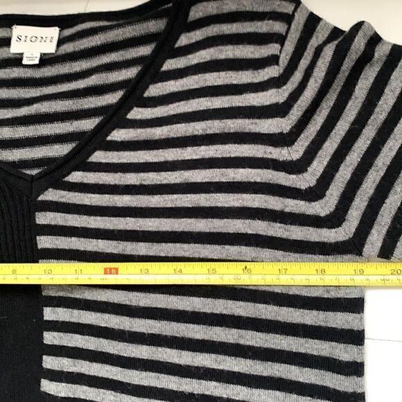 Sioni Studio Cashmere Blend Striped Sweater Size S - Picture 6 of 10